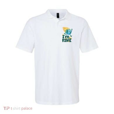 I'm Fine Funny Earth Day Climate Change Polo