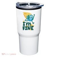 I'm Fine Funny Earth Day Climate Change Tumbler thumb 0