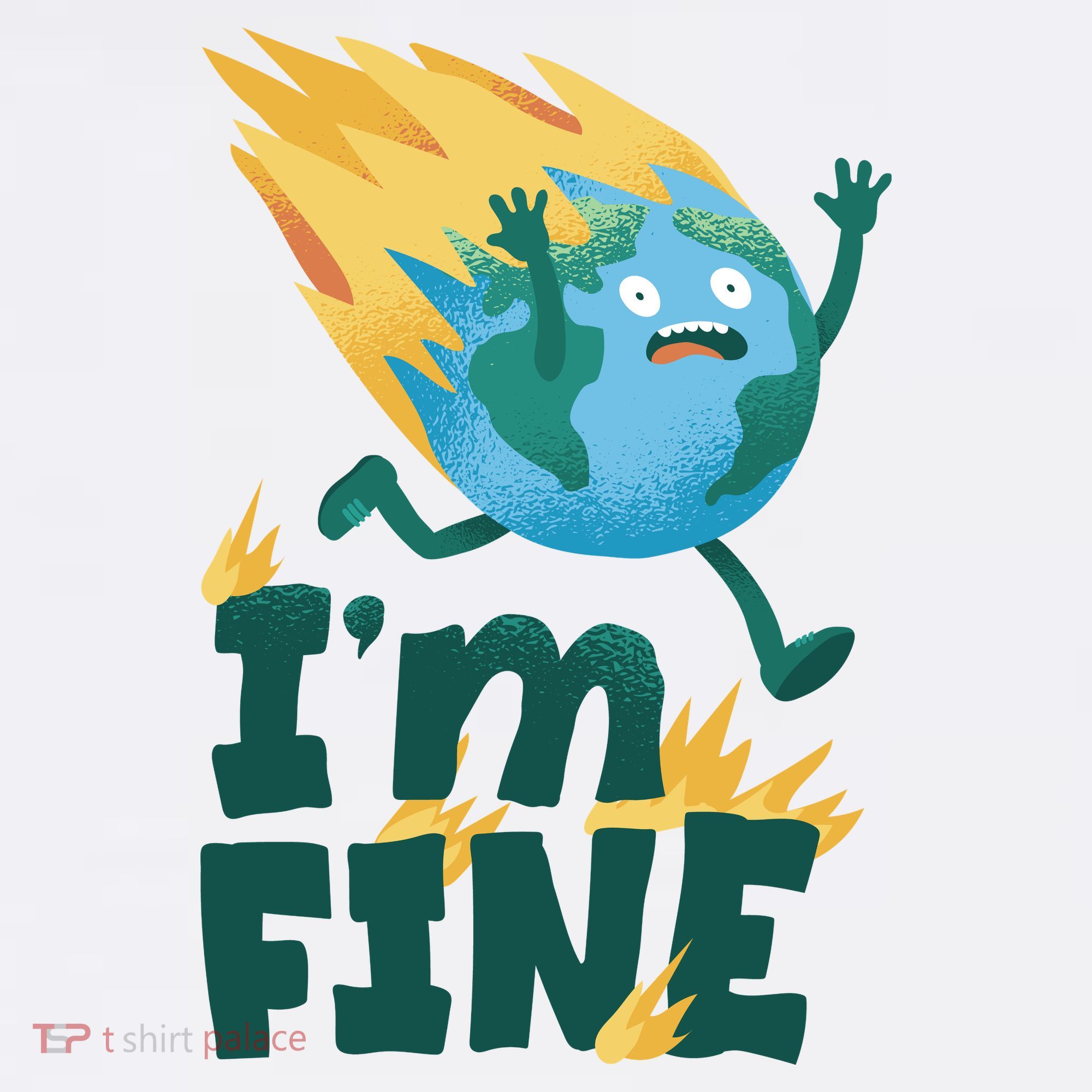 I'm Fine Funny Earth Day Climate Change Ornament