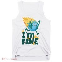 I'm Fine Funny Earth Day Climate Change Tank Top thumb 0