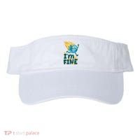 I'm Fine Funny Earth Day Climate Change Visor thumb 0