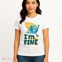 I'm Fine Funny Earth Day Climate Change Women's T-Shirt thumb 4