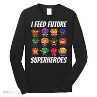 I Feed Future Superheroes School Lunch Lady Squad Long Sleeve Shirt thumb 0