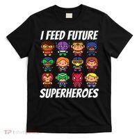 I Feed Future Superheroes School Lunch Lady Squad T-Shirt thumb 0