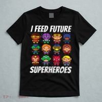 I Feed Future Superheroes School Lunch Lady Squad T-Shirt thumb 5