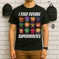 I Feed Future Superheroes School Lunch Lady Squad T-Shirt thumb 6