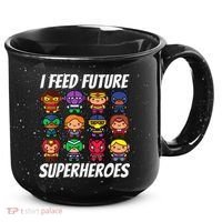 I Feed Future Superheroes School Lunch Lady Squad 15oz Campfire Ceramic Mug thumb 0