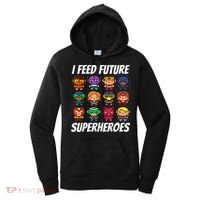 I Feed Future Superheroes School Lunch Lady Squad Women's Hoodie thumb 0