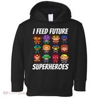 I Feed Future Superheroes School Lunch Lady Squad Toddler Hoodie thumb 0
