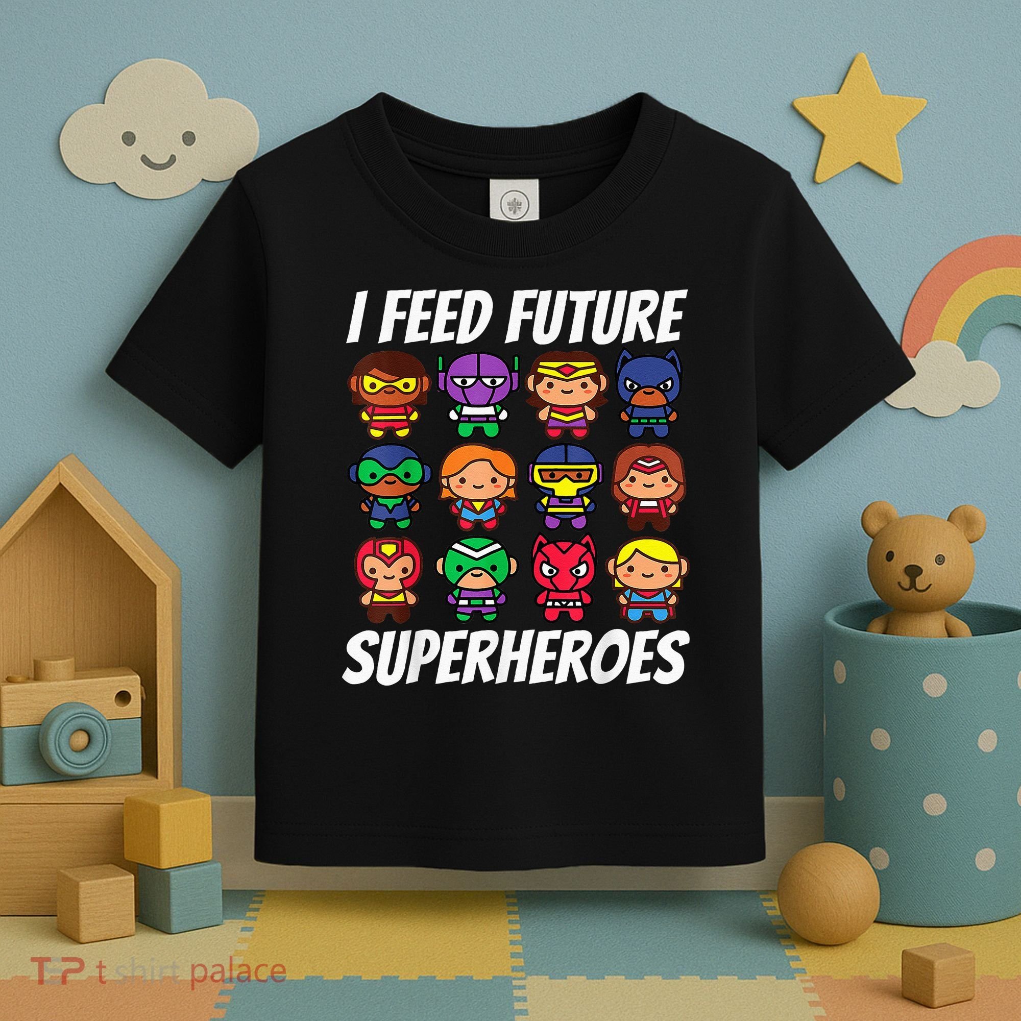 I Feed Future Superheroes School Lunch Lady Squad Toddler T-Shirt