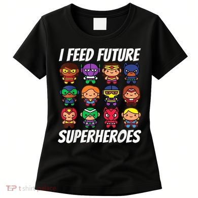 I Feed Future Superheroes School Lunch Lady Squad Women's T-Shirt