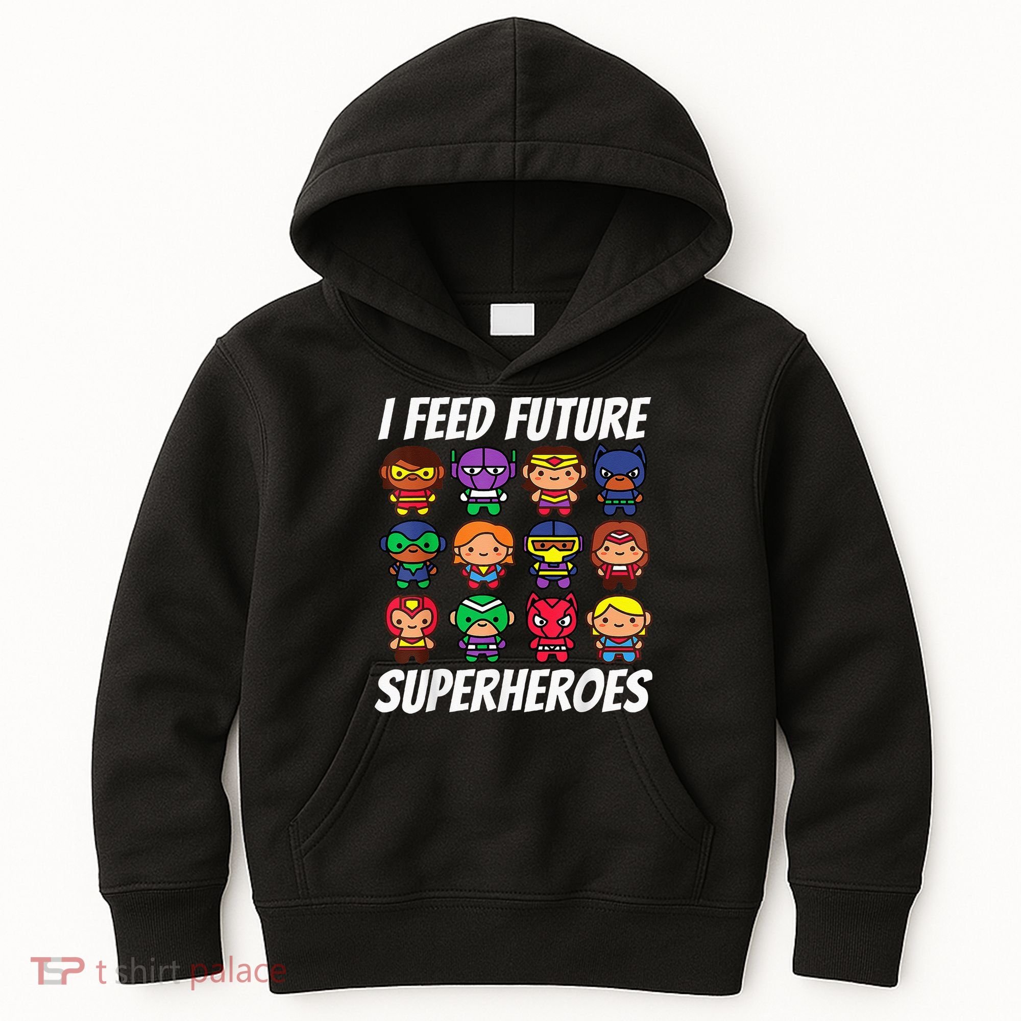 I Feed Future Superheroes School Lunch Lady Squad Kids Hoodie