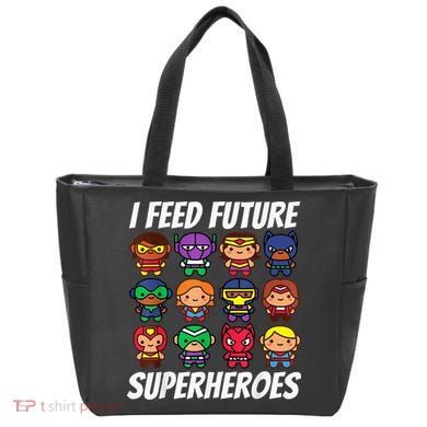 I Feed Future Superheroes School Lunch Lady Squad Tote Bag