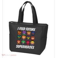 I Feed Future Superheroes School Lunch Lady Squad Tote Bag thumb 3