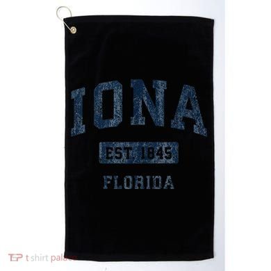 Iona Florida Fl Vintage Established Golf Towel