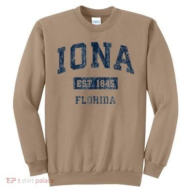 Iona Florida Fl Vintage Established Sweatshirt