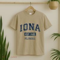 Iona Florida Fl Vintage Established T-Shirt thumb 2