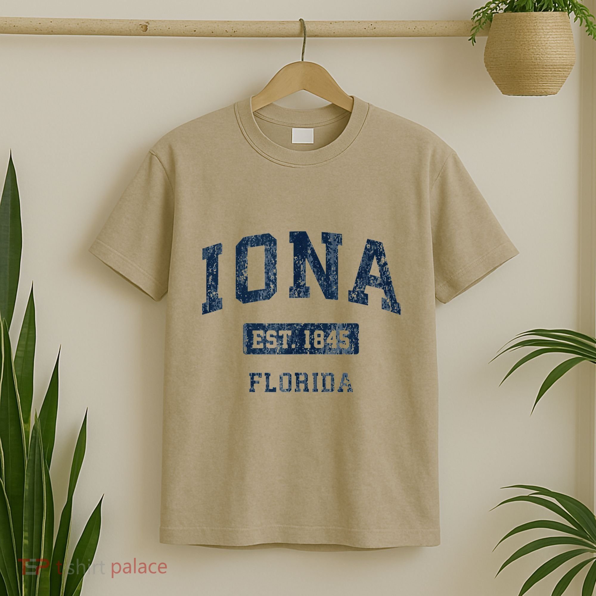 Iona Florida Fl Vintage Established T-Shirt