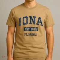 Iona Florida Fl Vintage Established T-Shirt thumb 3