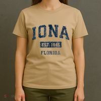 Iona Florida Fl Vintage Established T-Shirt thumb 4