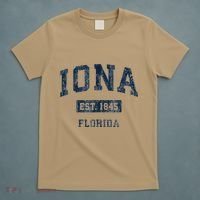 Iona Florida Fl Vintage Established T-Shirt thumb 5
