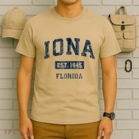 Iona Florida Fl Vintage Established T-Shirt thumb 6