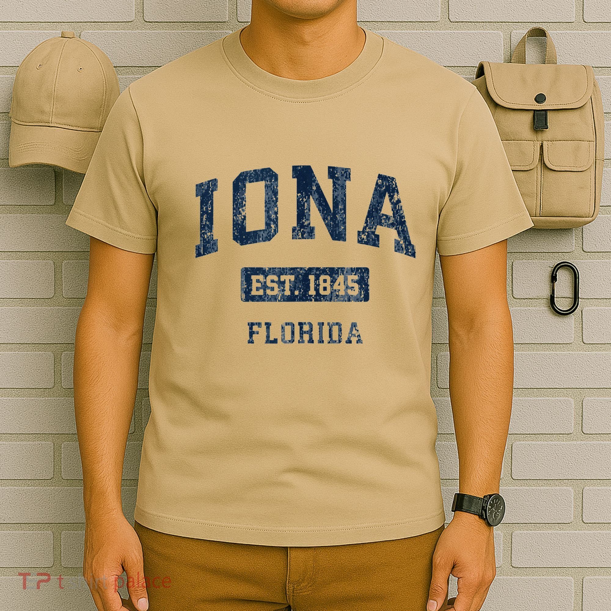 Iona Florida Fl Vintage Established T-Shirt