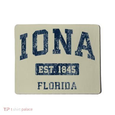 Iona Florida Fl Vintage Established Mousepad