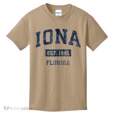 Iona Florida Fl Vintage Established Kids T-Shirt