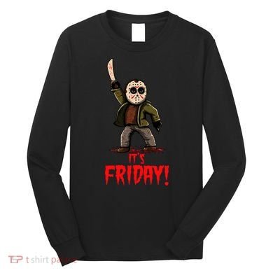 It's Friday Funny Halloween Horror Movie Long Sleeve Shirt