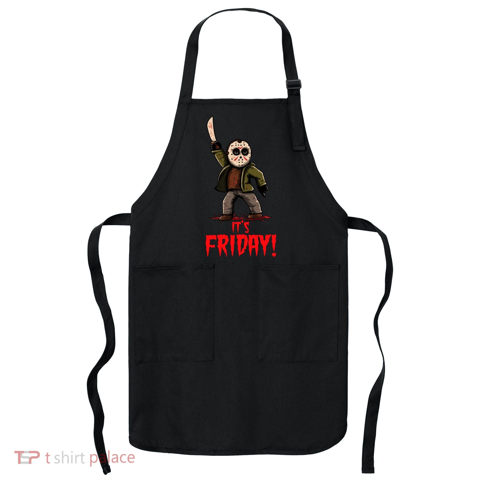 It's Friday Funny Halloween Horror Movie Apron
