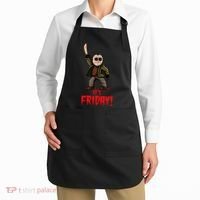 It's Friday Funny Halloween Horror Movie Apron thumb 2