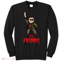It's Friday Funny Halloween Horror Movie Sweatshirt thumb 0