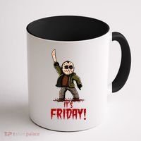 It's Friday Funny Halloween Horror Movie Coffee Mug thumb 1