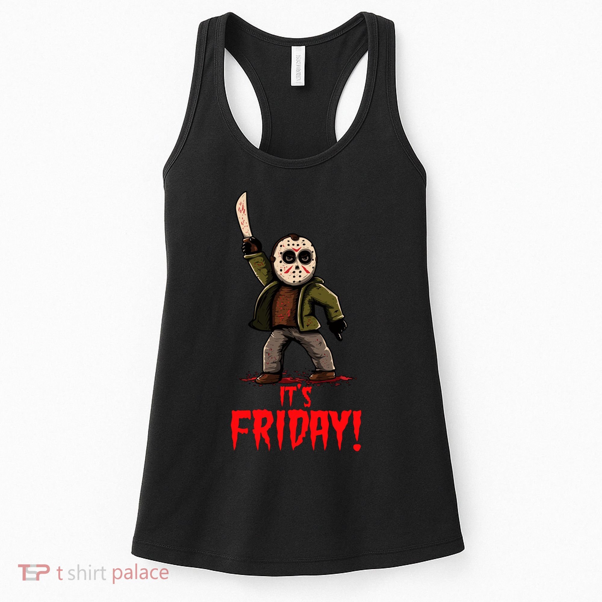 It's Friday Funny Halloween Horror Movie Women's Tank Top