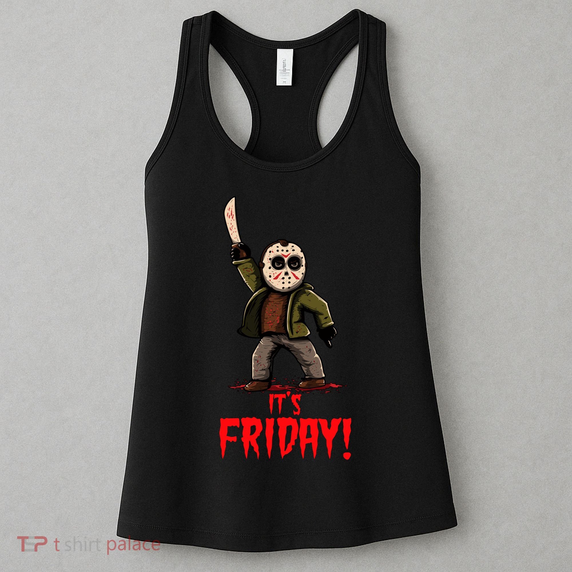 It's Friday Funny Halloween Horror Movie Women's Tank Top