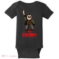 It's Friday Funny Halloween Horror Movie Baby Bodysuit thumb 0