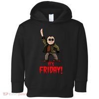 It's Friday Funny Halloween Horror Movie Toddler Hoodie thumb 0
