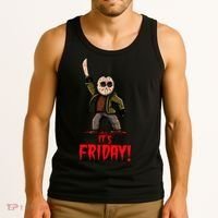 It's Friday Funny Halloween Horror Movie Tank Top thumb 3