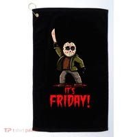 It's Friday Funny Halloween Horror Movie Golf Towel thumb 0