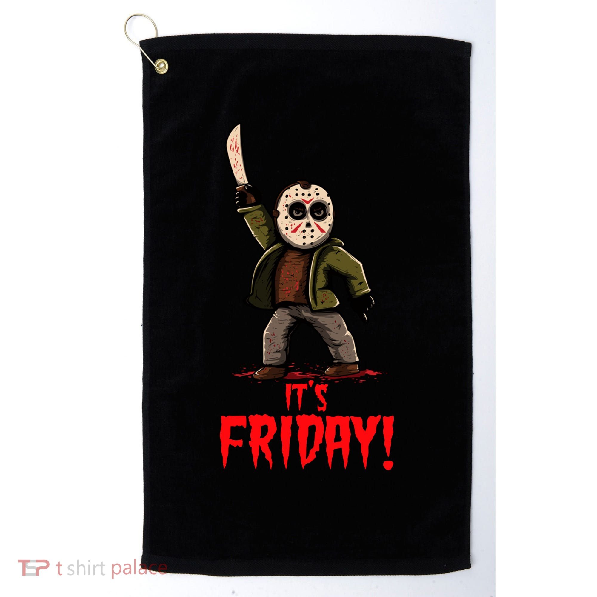 It's Friday Funny Halloween Horror Movie Golf Towel