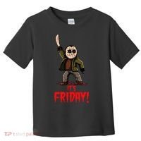 It's Friday Funny Halloween Horror Movie Toddler T-Shirt thumb 0
