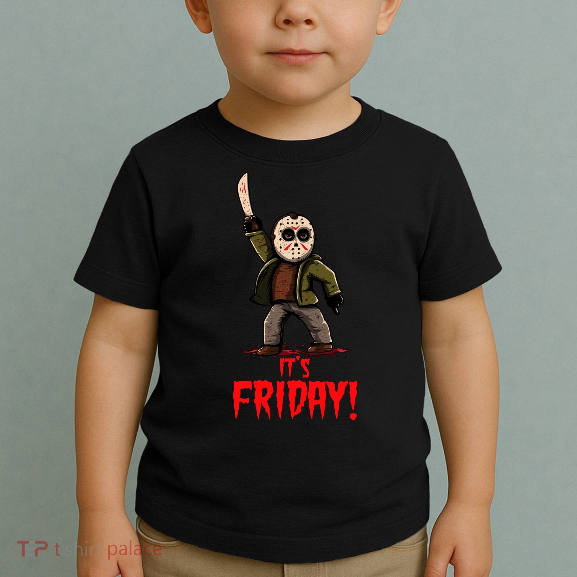 It's Friday Funny Halloween Horror Movie Toddler T-Shirt
