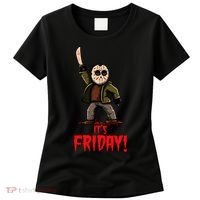 It's Friday Funny Halloween Horror Movie Women's T-Shirt thumb 0