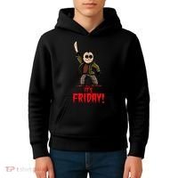 It's Friday Funny Halloween Horror Movie Kids Hoodie thumb 4