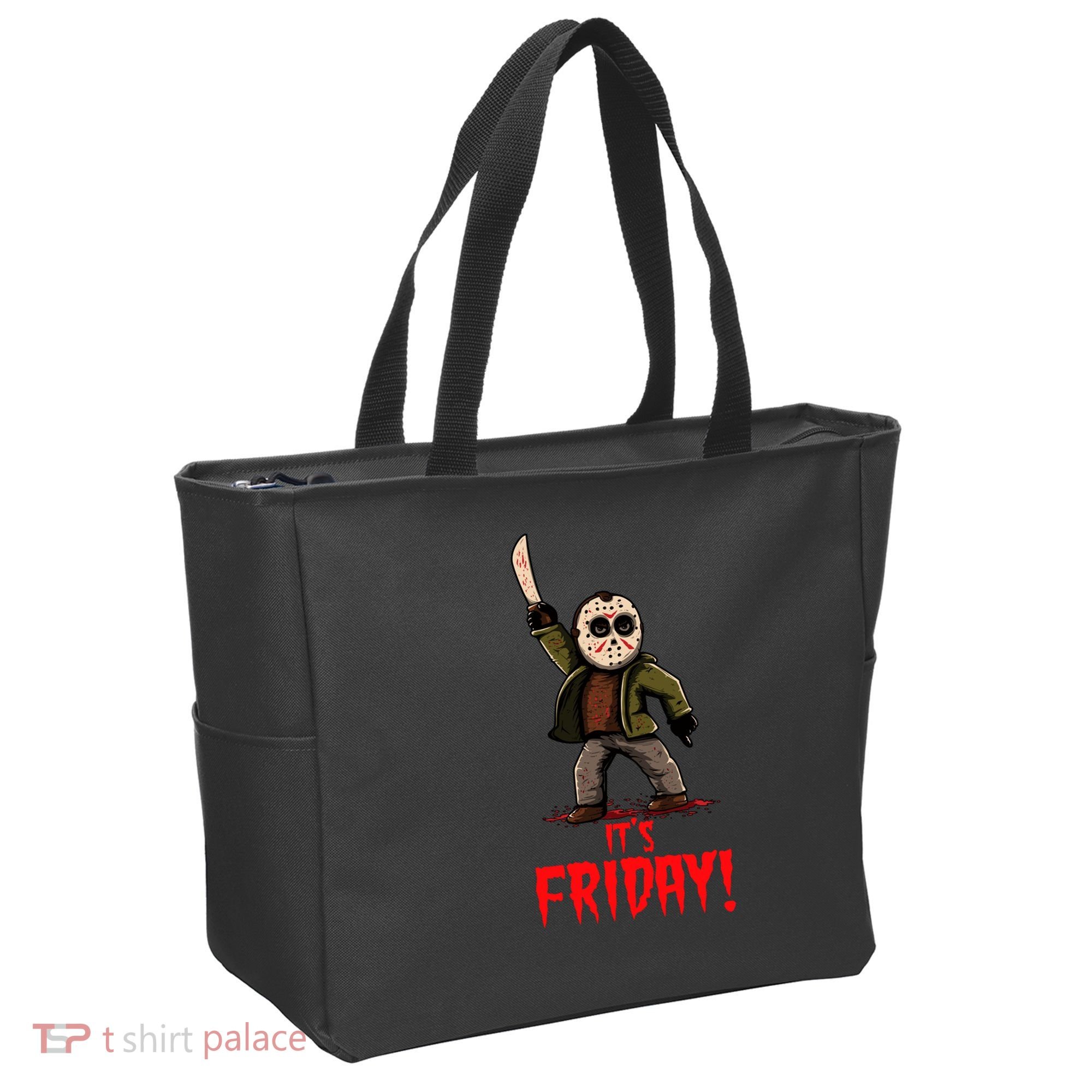 It's Friday Funny Halloween Horror Movie Tote Bag