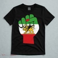 Iranian Flag Female Fist Support Women Of Iran LION SUN FLAG T-Shirt thumb 5