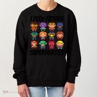 I Feed Future Superheroes School Lunch Lady Squad Women's Sweatshirt thumb 0