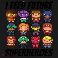 I Feed Future Superheroes School Lunch Lady Squad Backpack thumb 2