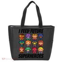 I Feed Future Superheroes School Lunch Lady Squad Tote Bag thumb 0